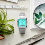 ⁦Casio Vintage Tiffany Silver Dial Watch AQ-230A-2A2MQY⁩ - الصورة ⁦2⁩