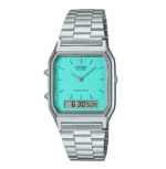 Casio Vintage Tiffany Silver Dial Watch AQ-230A-2A2MQY