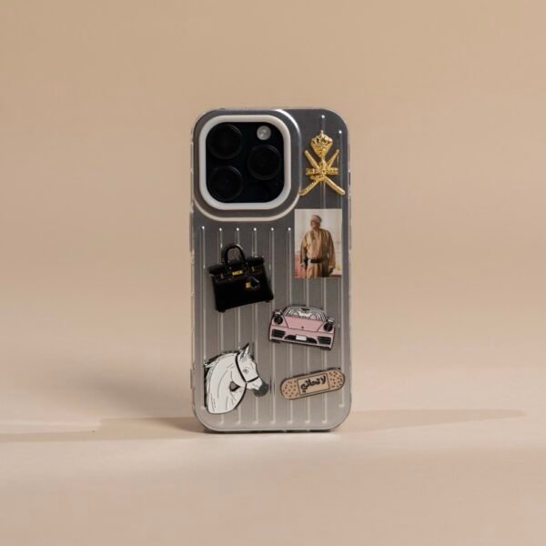 Silver Stripped Phone Cover