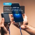 PowerFlow USB-C to USB-C 240W PD3.1 Cable 2m (BLACK) - الصورة 5