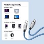 PowerFlow USB-C to USB-C 240W PD3.1 Cable 2m (BLACK) - الصورة 3