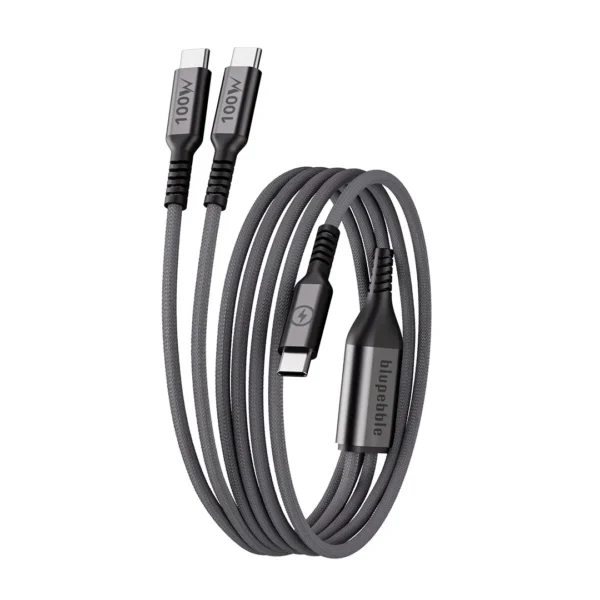 PowerFlow 3in1 USB-C to USB-C PD 100W Charge & Sync Cable 1.2m