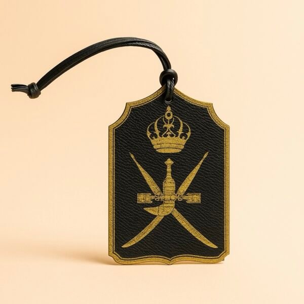 Khanjar Emblem الخنجر Leather Charm