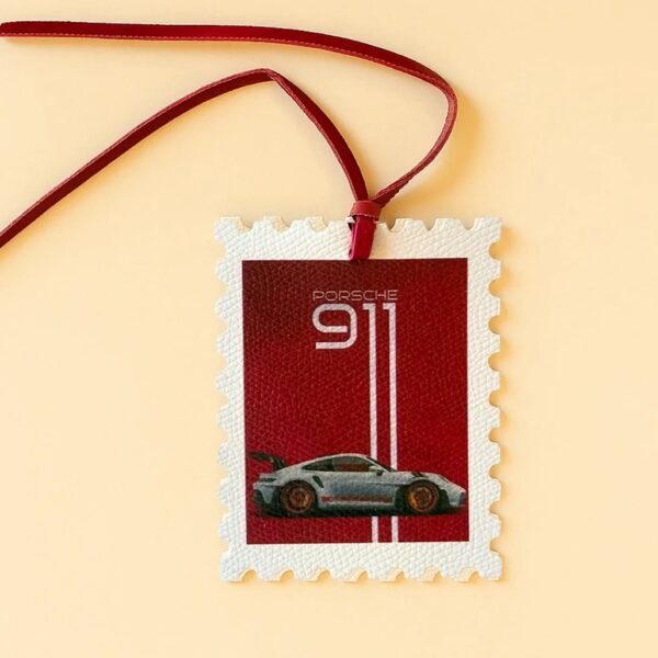 911 Porche Leather Charm