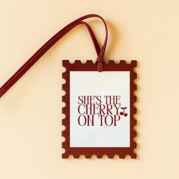 She's the Cherry OnTop Leather Charm