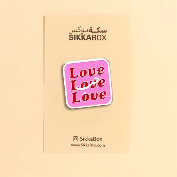 Love حب Metal Sticker