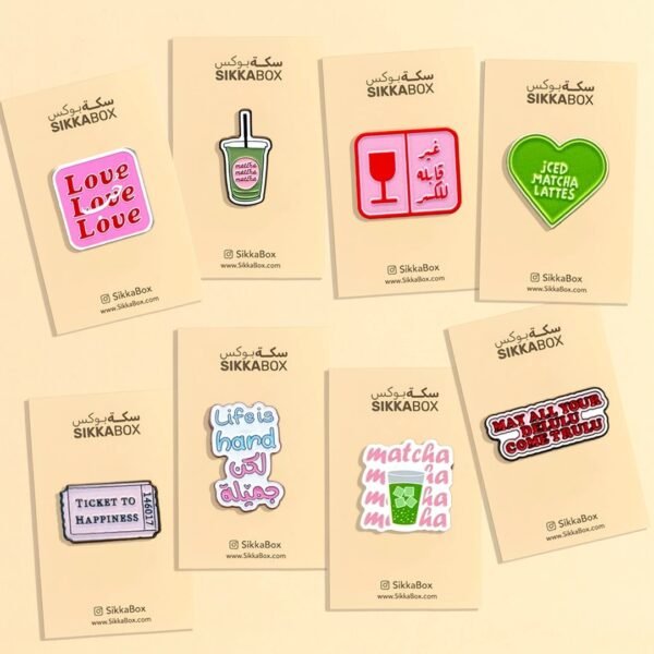 Matcha Girl Metal Sticker Collection