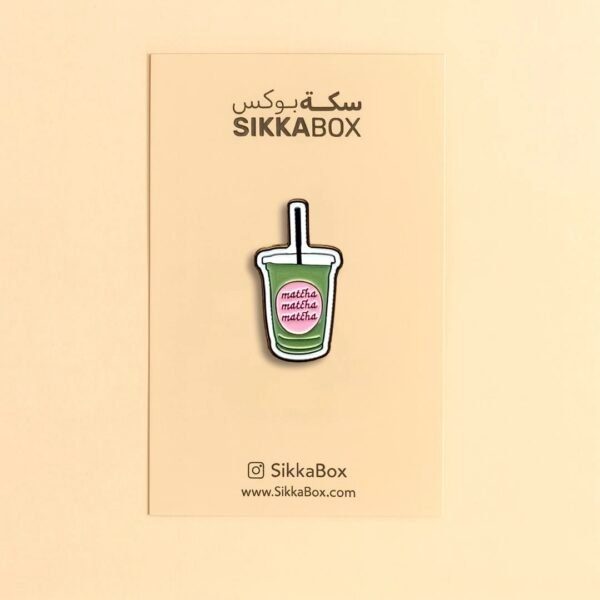 Iced Matcha Metal Sticker