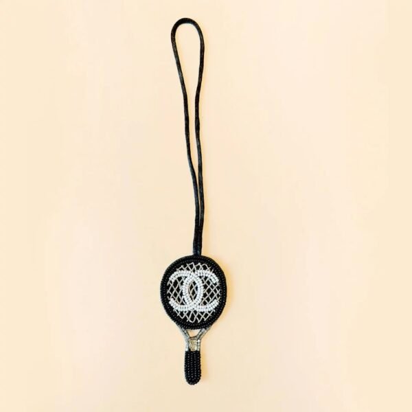 Chanel Racket Handmade Beaded Charm