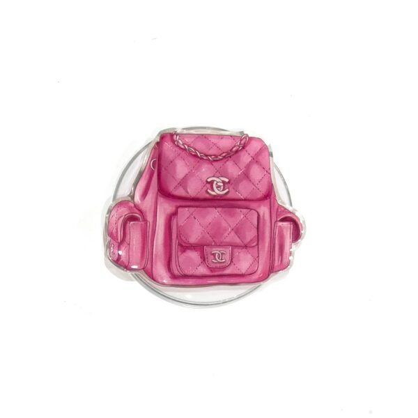 Chanel Pink Backpack Magsafe Phone Grip
