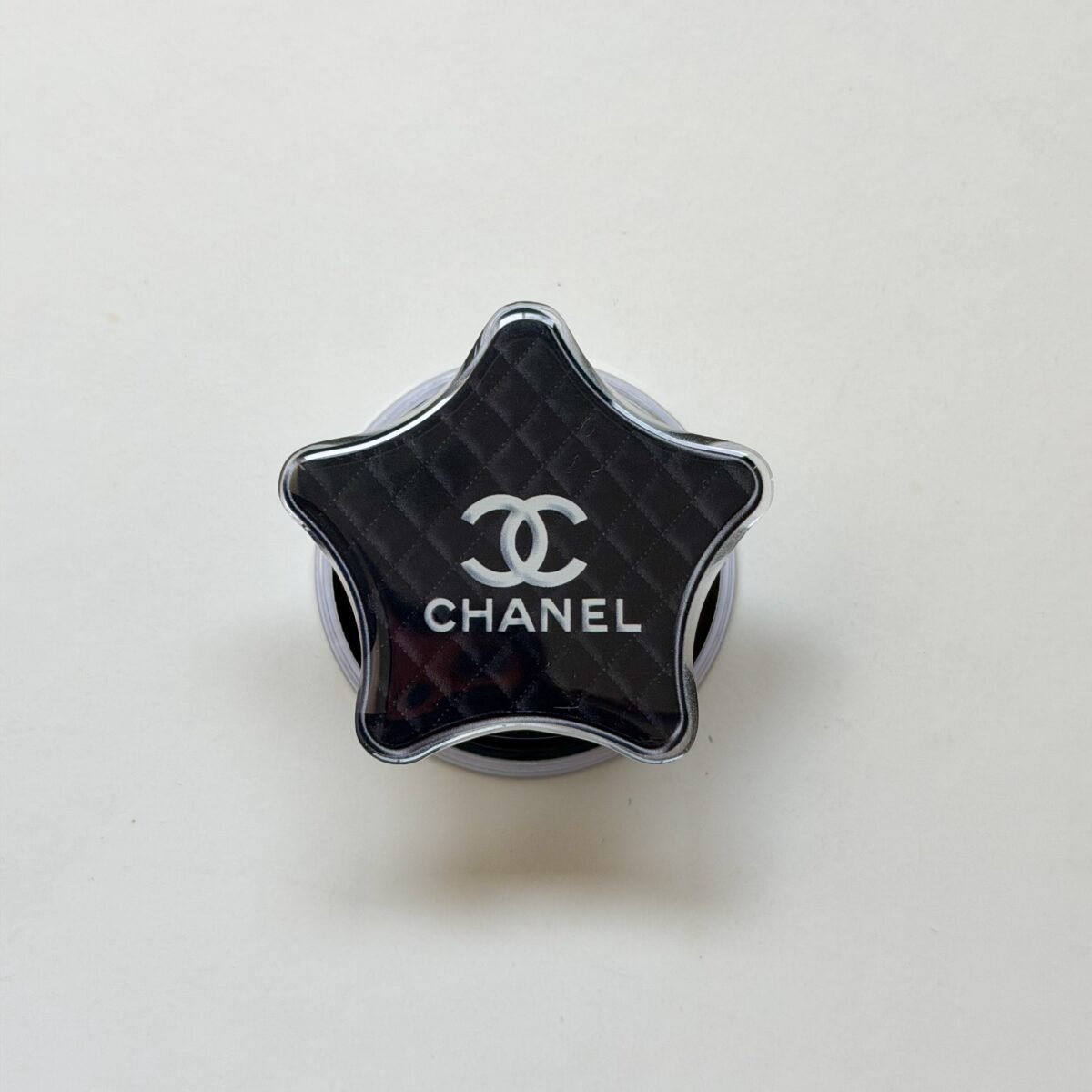 img_4880 Chanel Black Quilted Star Magsafe Phone Grip - Image 1