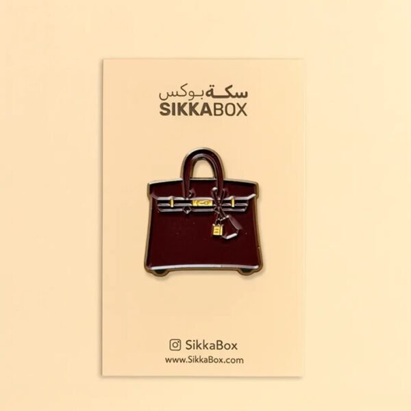 Birkin Maroon بيركين ماروني Metal Sticker
