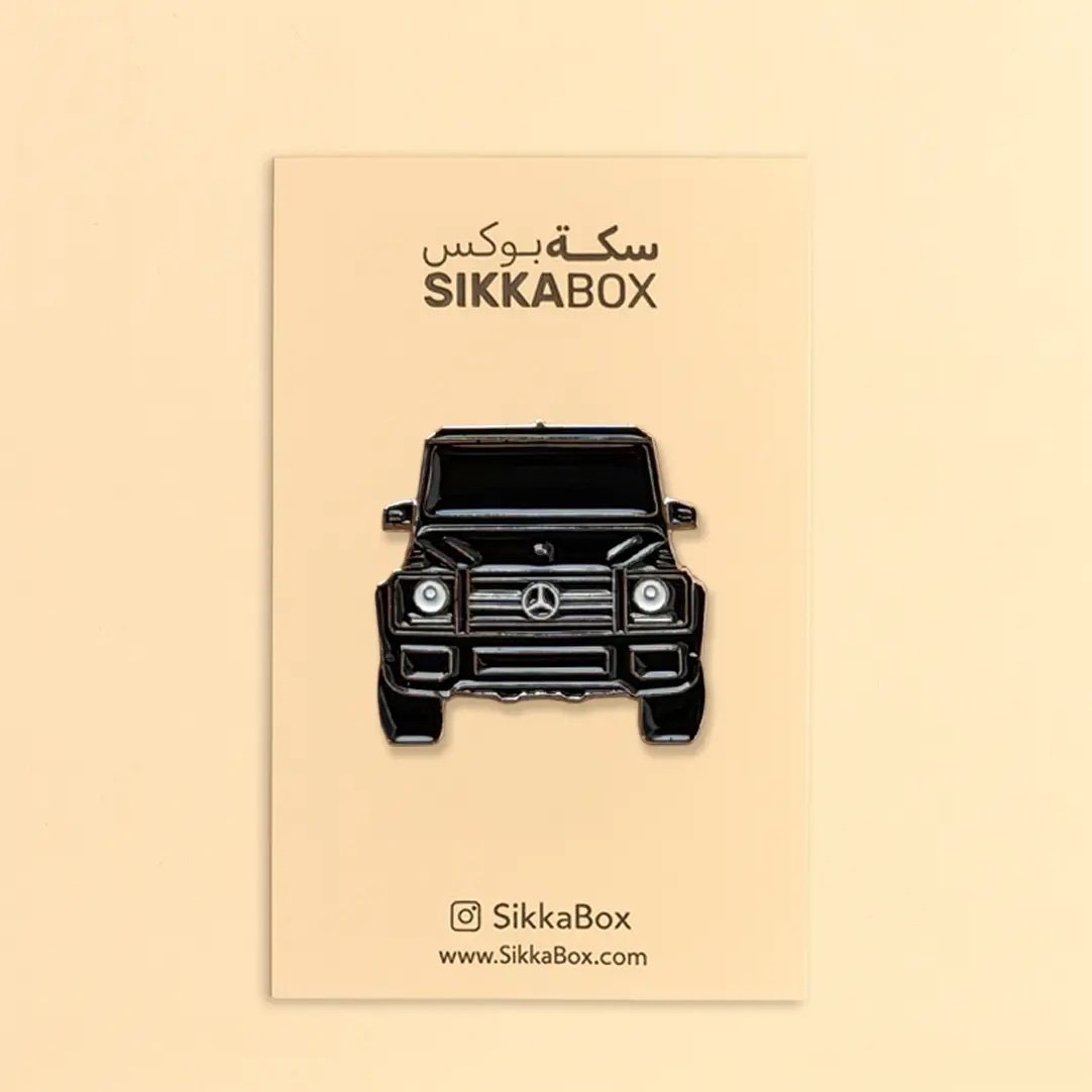 gclassblack-2 G-Class Mercedes Black مرسيدس جي كلاس Metal Sticker - الصورة 1