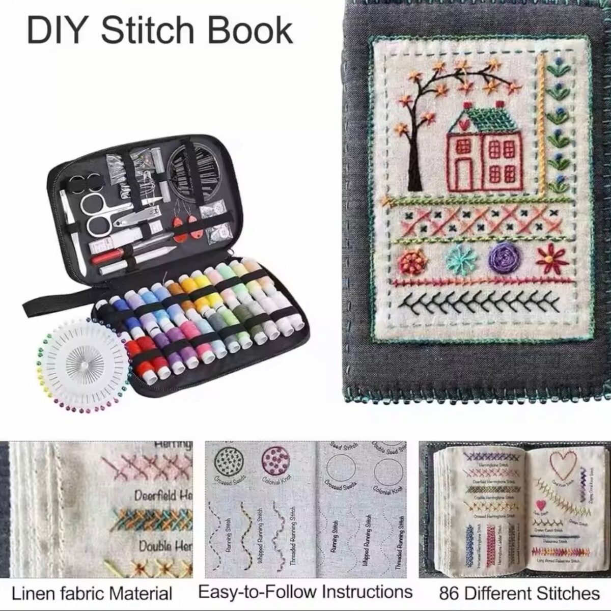 ⁦Sewing & Embriodery Notebook Kit⁩ - الصورة ⁦4⁩