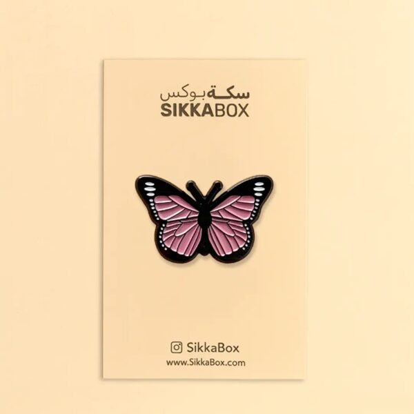 Butterfly Pink فراشة Metal Sticker