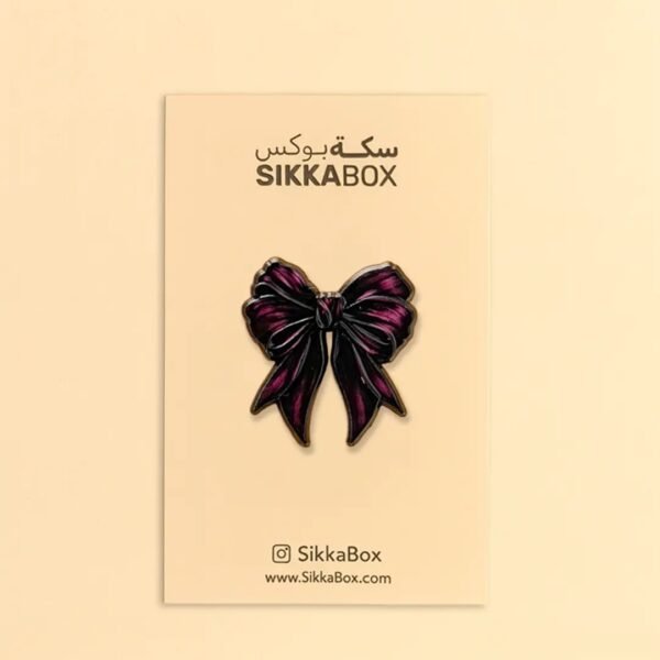 Ribbon Maroon شريطة ماروني Metal Sticker